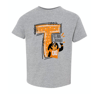 Go Big Orange On Light Gray