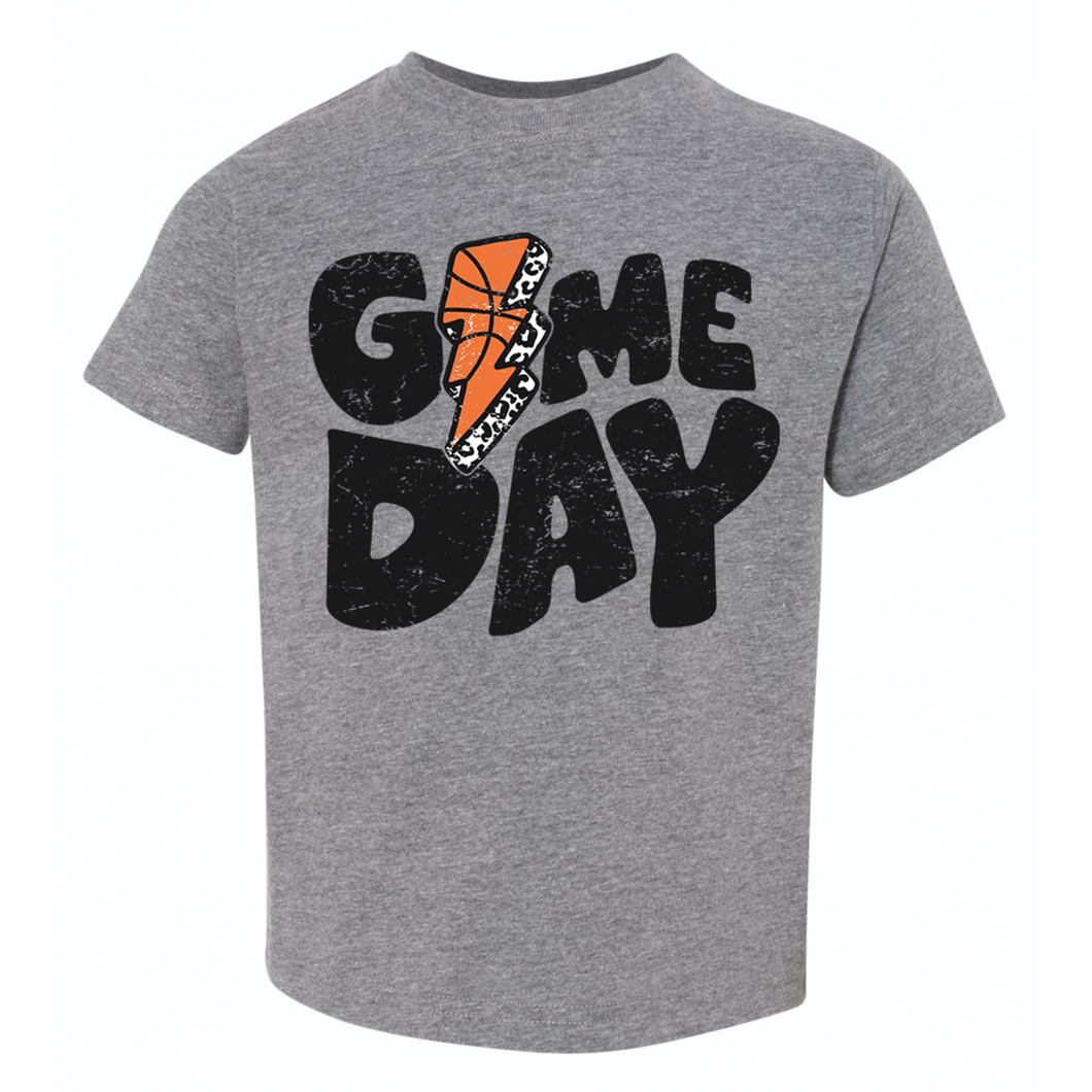 Game Day Basketball Leopard Tee